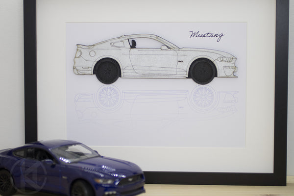 Ford Mustang 6th Generation Wall Art