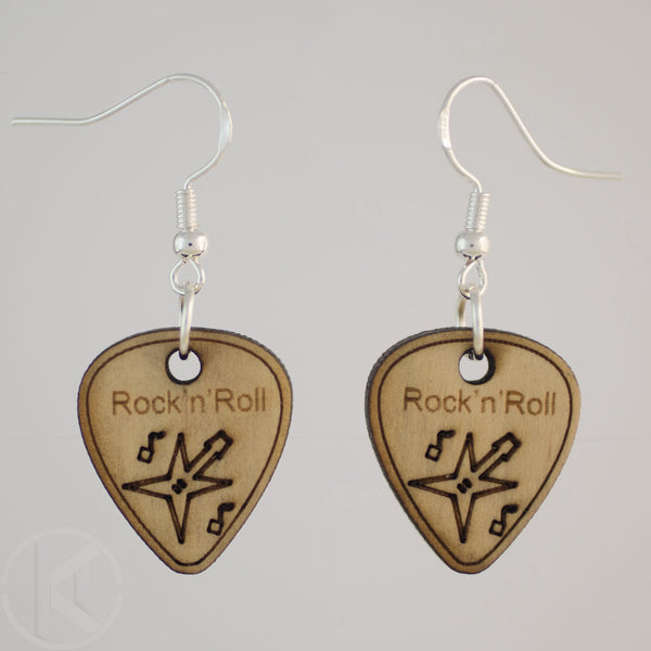 Rock 'n' roll Guitar Pick Earrings