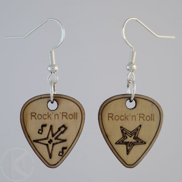 Rock 'n' roll Star + Guitar Earrings